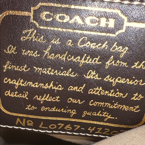 Coach Brown and Tan Signature Crossbody Bag - Picture 7 of 8